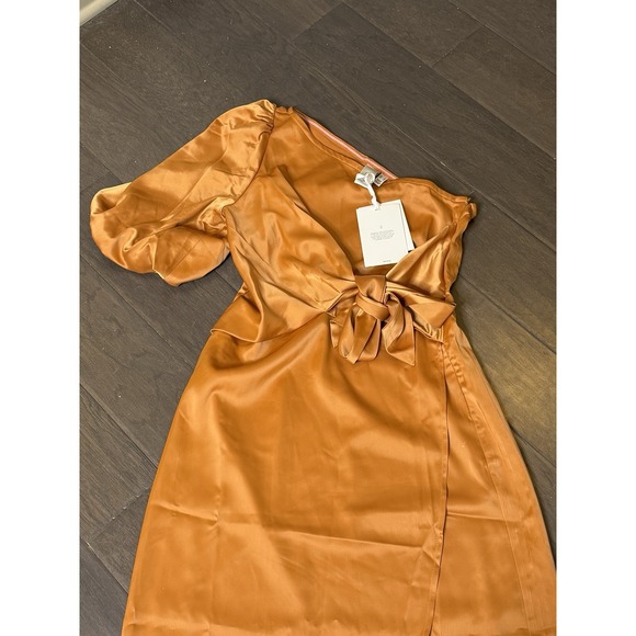 YASATHENA SLIT DRESS in adobe orange from‎ the brand Y.A.S. Satin Bow Wedding S - Picture 5 of 10